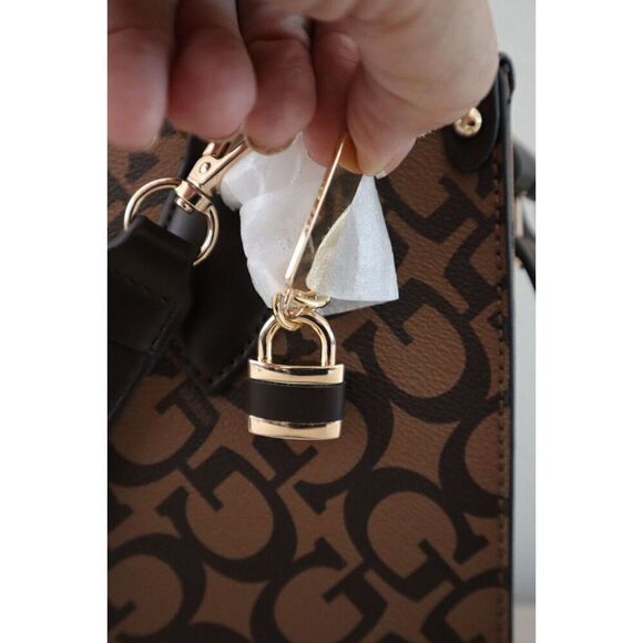 Guess JG916924 Women's Coca PU Leather Castalia Top Handle Crossbody Purse - Picture 6 of 16